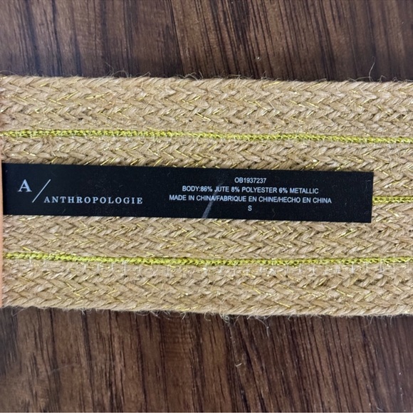 Anthropologie jute wide waist belt main image 6